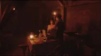 Cena do episódio 49: Liang Wan & Zhang Rishan Escape, Li Cu Finds Wang HQ de Mar de areia