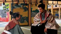 Cena do episódio 11: A Deathly Banquet de Gunshi Kanbei