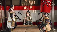 Cena do episódio 49 de Gunshi Kanbei