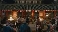 Cena do episódio 25: The Battle at Dohwajeon de Seis dragões voadores