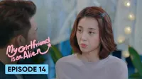 Cena do episódio 14: My Girlfriend Is An Alien de Menina de Planeta Alienígena Chai Xiaoqi