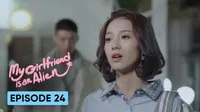 Cena do episódio 24: My Girlfriend Is An Alien de Menina de Planeta Alienígena Chai Xiaoqi