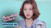 Cena do episódio 8: My Girlfriend Is An Alien de Menina de Planeta Alienígena Chai Xiaoqi